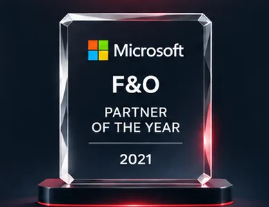 Microsoft F&O Partner of the Year 2021 award