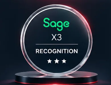 Sage X3 recognition award