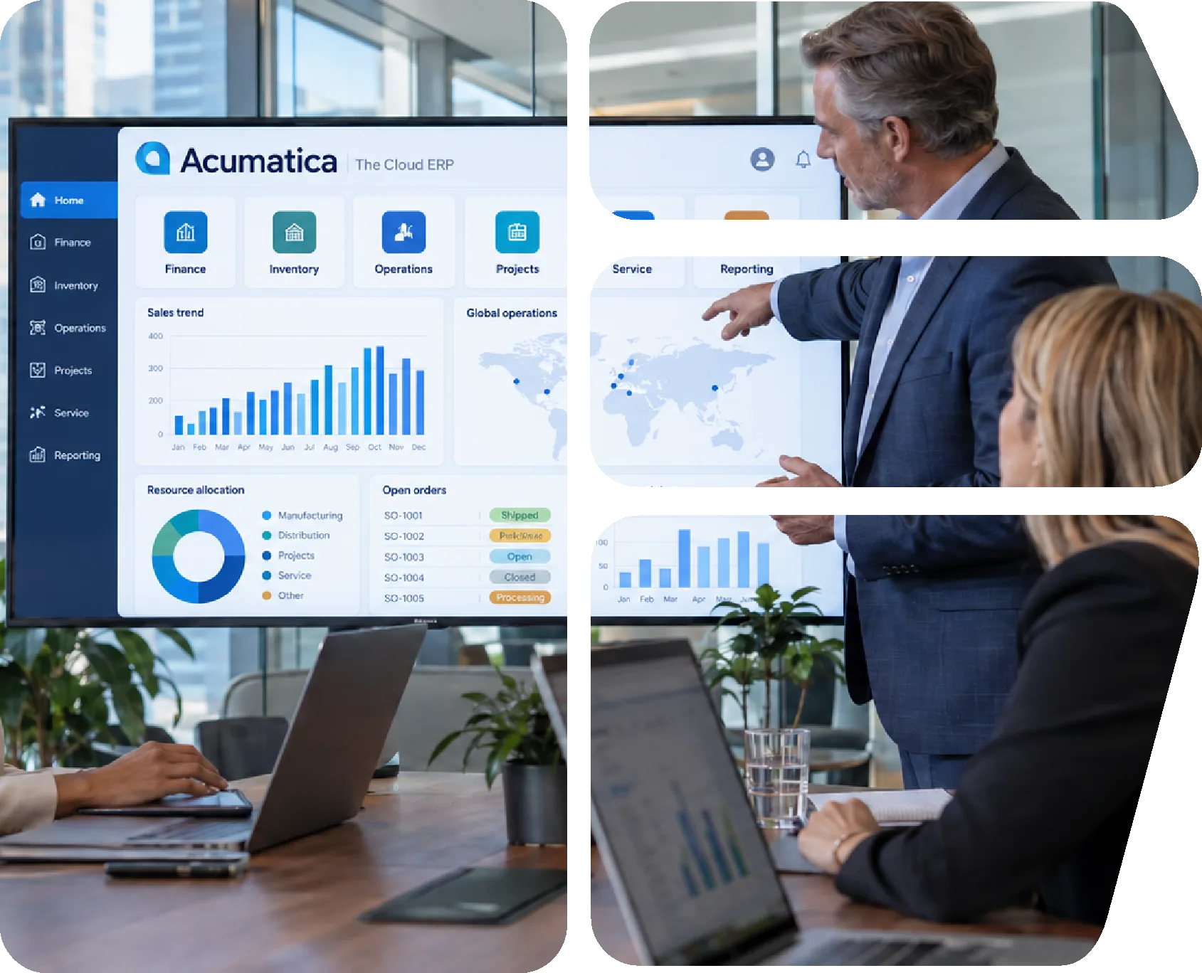 ERP operations visualisation