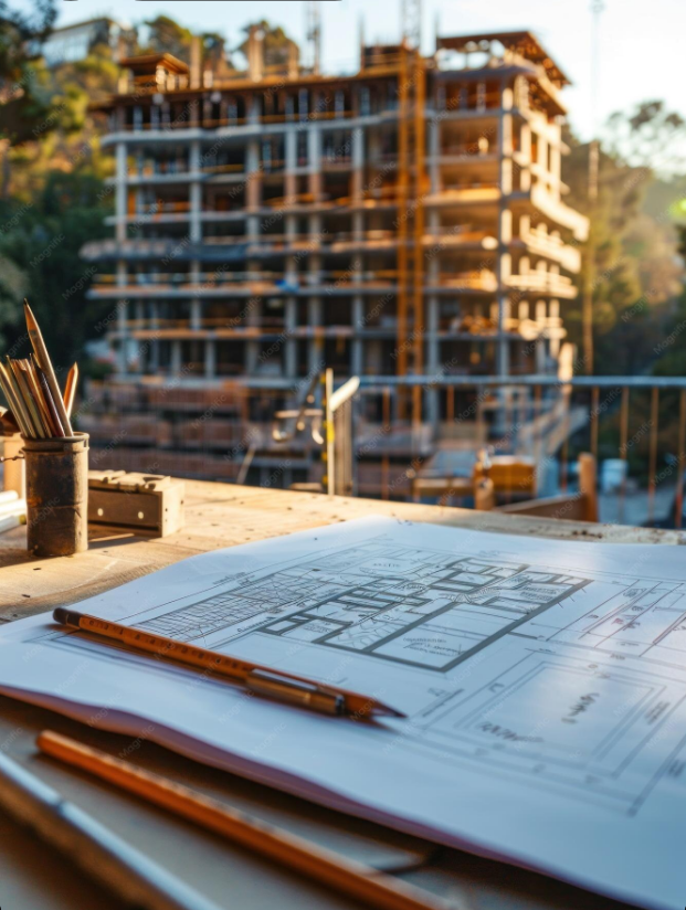 Construction and engineering project site